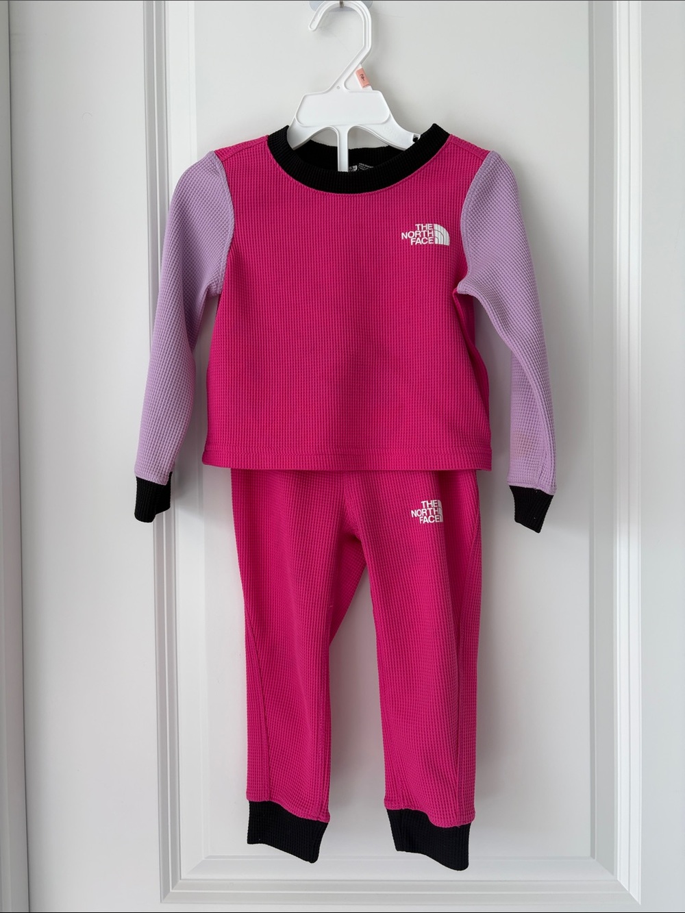 The North Face Girls Two-Piece Thermal Set - Hot Pink & Lavender for 2T